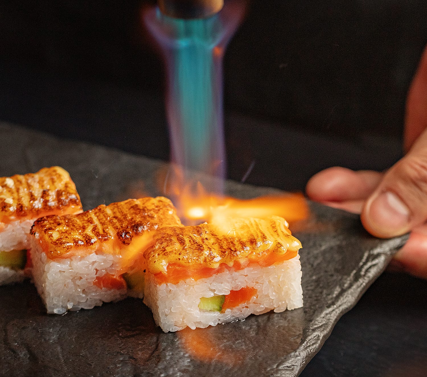 Torching Oshi Sushi